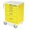 M-Series Carts 5 Drawer Steel Clinical Cart w/Pushbutton E-Lock MDS2424E05 - alternate 1
